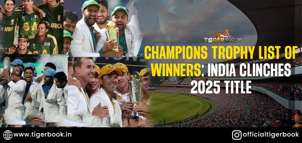 champions trophy list of winners